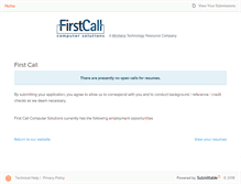Tablet Screenshot of firstcall.submittable.com