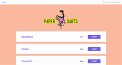 Desktop Screenshot of paperdarts.submittable.com