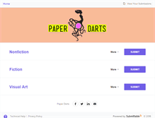 Tablet Screenshot of paperdarts.submittable.com