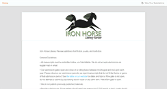 Desktop Screenshot of ironhorse.submittable.com