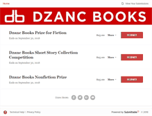 Tablet Screenshot of dzancbooks.submittable.com