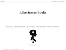Tablet Screenshot of alicejames.submittable.com