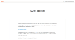Desktop Screenshot of kwelijournal.submittable.com
