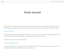 Tablet Screenshot of kwelijournal.submittable.com