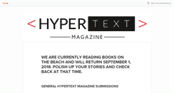 Desktop Screenshot of hypertextmagazine.submittable.com
