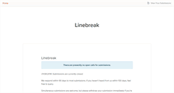 Desktop Screenshot of linebreak.submittable.com