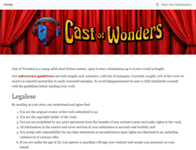 Tablet Screenshot of castofwonders.submittable.com