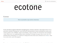 Tablet Screenshot of ecotone.submittable.com