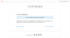 Desktop Screenshot of contrarymagazine.submittable.com