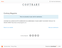 Tablet Screenshot of contrarymagazine.submittable.com
