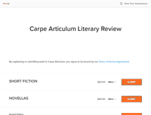 Tablet Screenshot of carpearticulum.submittable.com