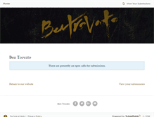 Tablet Screenshot of bentrovato.submittable.com