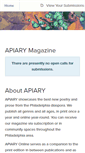 Mobile Screenshot of apiarymagazine.submittable.com