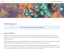 Tablet Screenshot of apiarymagazine.submittable.com