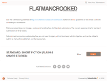 Tablet Screenshot of flatmancrooked.submittable.com