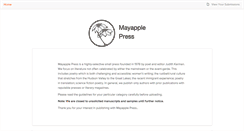 Desktop Screenshot of mayapplepress.submittable.com