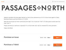 Tablet Screenshot of passagesnorth.submittable.com