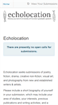 Mobile Screenshot of echolocationmag.submittable.com