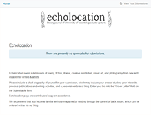 Tablet Screenshot of echolocationmag.submittable.com