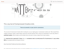 Tablet Screenshot of matter.submittable.com