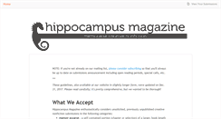 Desktop Screenshot of hippocampusmagazine.submittable.com