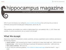 Tablet Screenshot of hippocampusmagazine.submittable.com