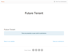 Tablet Screenshot of futuretenant.submittable.com