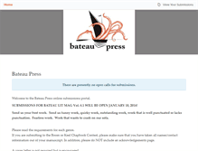 Tablet Screenshot of bateaupress.submittable.com