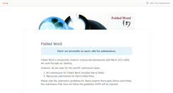 Desktop Screenshot of foldedword.submittable.com