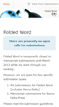 Mobile Screenshot of foldedword.submittable.com