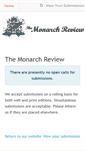 Mobile Screenshot of monarchreview.submittable.com