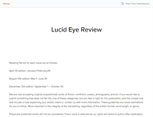 Tablet Screenshot of lucideyereview.submittable.com