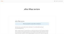 Desktop Screenshot of alicebluereview.submittable.com