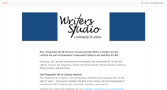 Desktop Screenshot of accwritersstudio.submittable.com