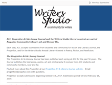 Tablet Screenshot of accwritersstudio.submittable.com