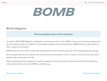 Tablet Screenshot of bombmagazine.submittable.com