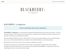 Tablet Screenshot of blackberryamagazine.submittable.com
