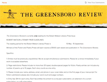 Tablet Screenshot of greensbororeview.submittable.com