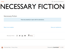 Tablet Screenshot of necessaryfiction.submittable.com