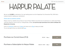 Tablet Screenshot of harpurpalate.submittable.com