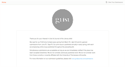 Desktop Screenshot of gristjournal.submittable.com